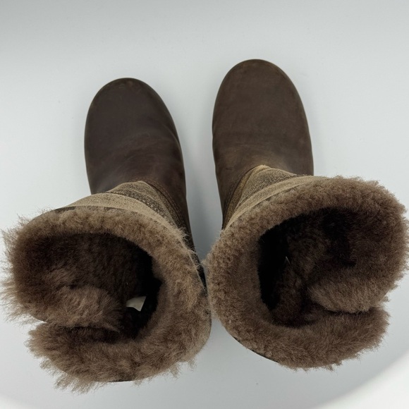 Dansko Stormy Brown Shearling Fur Lined Fold-down Ankle Boots size 40 (9.5-10) - Picture 7 of 8